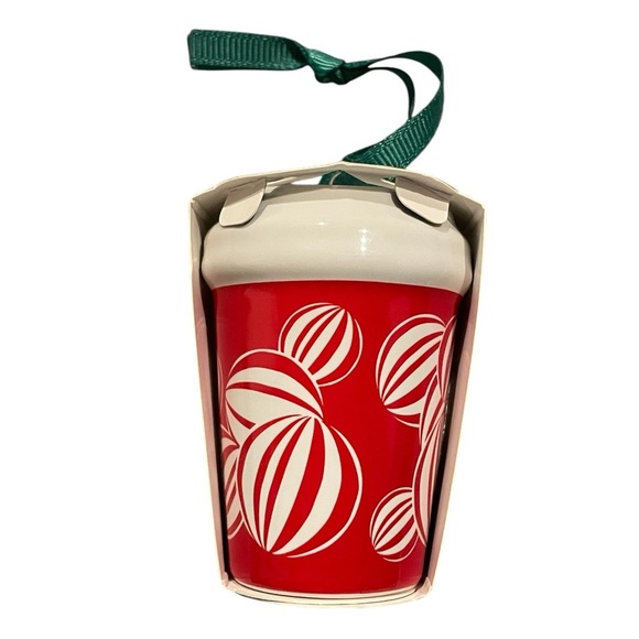 NEW Starbucks 2024 Ceramic Holiday Red Cup Christmas Tree Ornament 2.5” - Picture 2 of 4